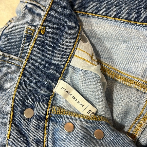 PACSUN BLUE JEANS HIGH RISE STRAIGHT SIZE 25 - Picture 10 of 11